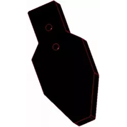 Pala rascadora 236-104/29 – repuesto fabricado por KiJ | OEM 122508 | fabricante KiJ