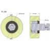 Rodillo n.º 235 – rodillo de plástico Ø100 mm para máquinas Wuhlmaus | OEM Wuhlmaus 000.03.030.00 | fabricante KiJ