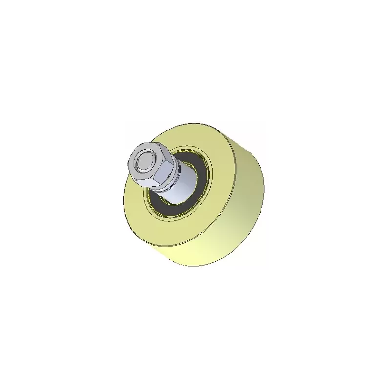 Rodillo n.º 235 – rodillo de plástico Ø100 mm para máquinas Wuhlmaus | OEM Wuhlmaus 000.03.030.00 | fabricante KiJ