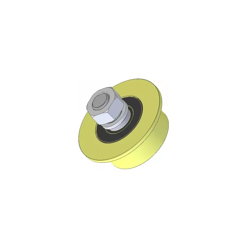 Rodillo n.º 236 – rodillo de plástico Ø66 mm para máquinas Wuhlmaus | fabricante KiJ