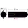 Dedo de goma de la rueda compactadora de sembradora 84-25-8,5 | OEM AC 802808 | fabricante KiJ