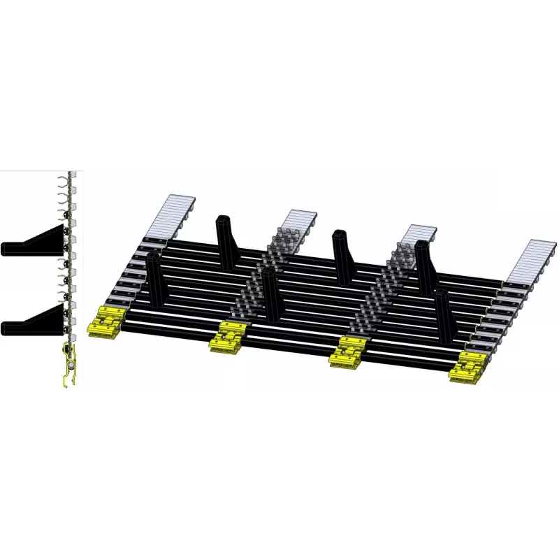 Transportador elevador de matas Anna II – transportador de repuesto para la cosechadora de patatas de dos hileras Anna Z-614 | OEM Anna 5614-51-028 | fabricante KiJ