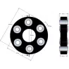 Disco elástico Claas 170 – acoplamiento elástico para máquinas Claas | OEM Claas 796144, 62454505, 80382276 | fabricante KiJ