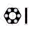 Disco elástico Claas 143 – acoplamiento elástico para máquinas Claas | OEM Claas 0623.4106, 06234106, 11106031112 | fabricante KiJ