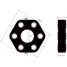 Disco elástico Claas 102 – disco del acoplamiento elástico para máquinas Claas | OEM Claas 062441100 | fabricante KiJ
