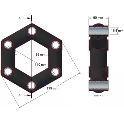 Grada rotativa – repuesto fabricado por KiJ | OEM 12380000601 | fabricante KiJ