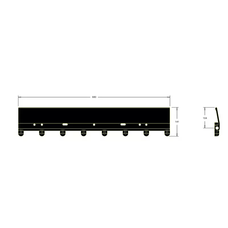 Paleta de separador de matas L-680 – paleta para la máquina ROPA Keiler | OEM ROPA 501027 | fabricante KiJ