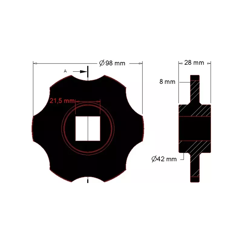Disco dentado del clasificador – disco para máquinas Grimme | OEM Grimme 088.00251 | fabricante KiJ