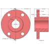 Rodillo n.º 196a – cubo del rodillo de fundición Ø70 mm para máquinas Wuhlmaus | fabricante KiJ