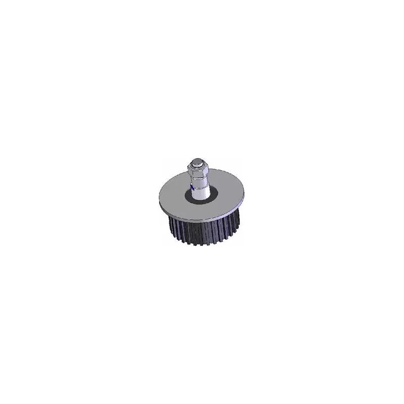 Rodillo n.º 6 – rodillo de reenvío de acero y goma Ø132 mm para máquinas Grimme | OEM Grimme 200.17570, 200.08260, 076.00974 | fabricante KiJ