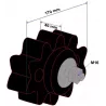 Rodillo n.º 21 – rodillo agitador de goma Ø170 mm para máquinas Grimme | OEM Grimme 200.27999, 088.00289 | fabricante KiJ