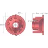 Rodillo n.º 42 – rodillo motriz de fundición Ø82 mm para máquinas Grimme | OEM Grimme 006.00065 | fabricante KiJ
