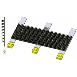 Cinta separadora de matas DR 1500 de 3 correas – cinta para la cosechadora de patatas Grimme DR 1500 | OEM Grimme 300.18407, 300.25773, 300.18646 | fabricante KiJ