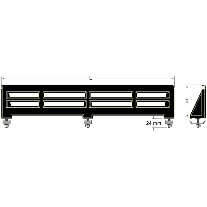 Paleta de 3 fijaciones – paleta para máquinas Grimme | OEM Grimme 088.00332 | fabricante KiJ