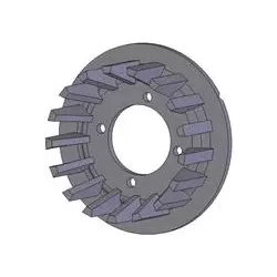 Rodillo n.º 104 – rodillo motriz de fundición Ø178 mm, paso 35 mm, para máquinas Grimme | OEM Grimme 006.00030 | fabricante KiJ