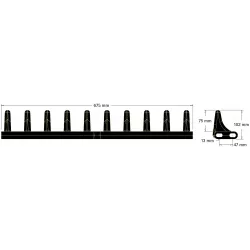 Paleta de goma de 10 dientes – paleta para máquinas Grimme | OEM Grimme 088.00931 | fabricante KiJ