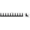 Paleta de goma de 10 dientes – paleta para máquinas Grimme | OEM Grimme 088.00931 | fabricante KiJ