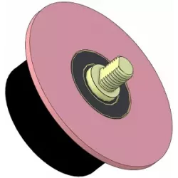 Rodillo n.º 10 – rodillo de apoyo de acero y goma Ø100 mm para máquinas Wuhlmaus | OEM Wuhlmaus 000.03.004.00 | fabricante KiJ