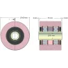 Rodillo n.º 187 – rodillo de apoyo de acero Ø100 mm para máquinas ROPA | OEM ROPA 252062 | fabricante KiJ