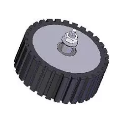 Rodillo n.º 17 – rodillo de fundición y goma Ø198 mm | fabricante KiJ