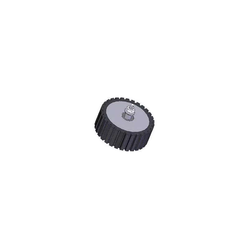 Rodillo n.º 17 – rodillo de fundición y goma Ø198 mm | fabricante KiJ