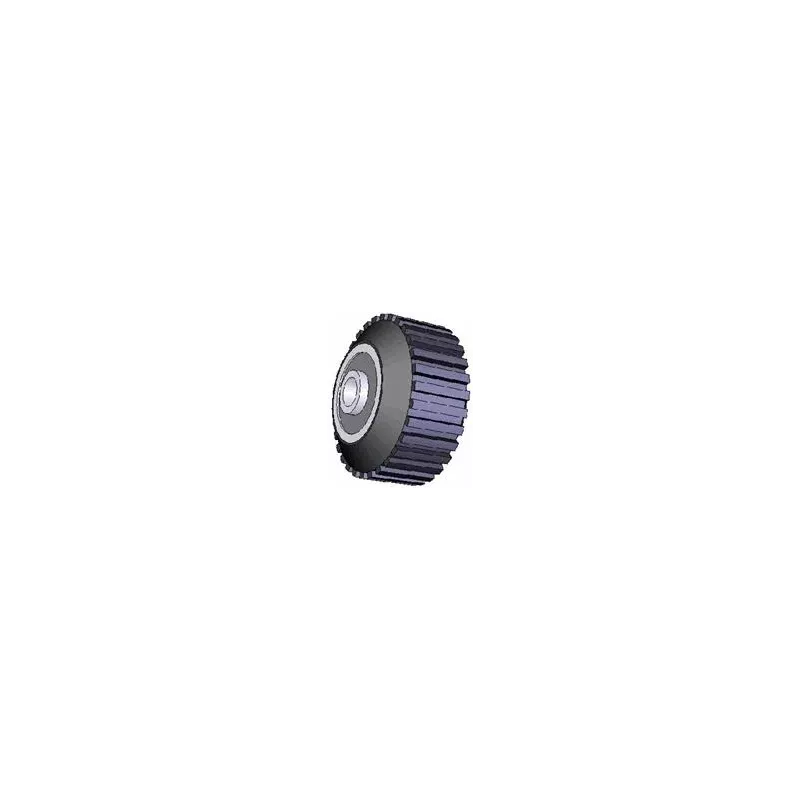 Rodillo n.º 26 – rodillo de apoyo de acero y goma Ø95 mm para máquinas ROPA | OEM ROPA 252079 | fabricante KiJ