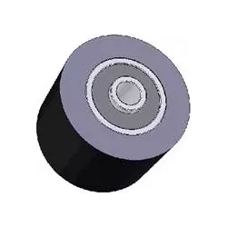 Rodillo n.º 30 – rodillo de acero y goma Ø90 mm para máquinas ROPA | OEM ROPA 252020, 1131021828, 1131029638 | fabricante KiJ