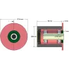 Rodillo n.º 108 – rodillo de apoyo de acero y goma Ø80 mm para máquinas Grimme | OEM Grimme 200.50894, 200.92919 | fabricante KiJ