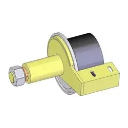 Rodillo n.º 122 – rodillo de reenvío de acero y goma Ø100 mm para máquinas Grimme | OEM Grimme 200.43275, 076.00759, 100.43275 | fabricante KiJ