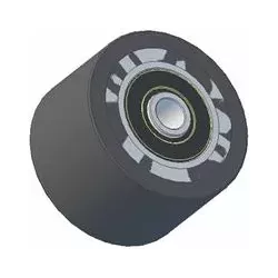 Rodillo n.º 188 – rodillo de acero y goma Ø95 mm para máquinas ROPA | OEM ROPA 252096 | fabricante KiJ