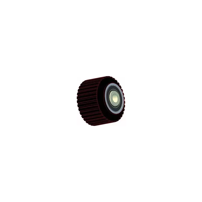 Rodillo n.º 204 – rodillo de apoyo de acero y goma Ø90 mm para máquinas ROPA | OEM ROPA 252079 | fabricante KiJ