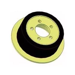 Rodillo n.º 219 – rodillo motriz de acero y goma Ø200 mm para máquinas ROPA | OEM ROPA 121368 | fabricante KiJ