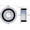 Rodillo n.º 219 – rodillo motriz de acero y goma Ø200 mm para máquinas ROPA | OEM ROPA 121368 | fabricante KiJ