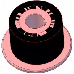 Rodillo n.º 264 – rodillo motriz de acero y goma Ø94 mm para máquinas AVR | OEM AVR 202.16.40 | fabricante KiJ