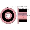 Rodillo n.º 264 – rodillo motriz de acero y goma Ø94 mm para máquinas AVR | OEM AVR 202.16.40 | fabricante KiJ
