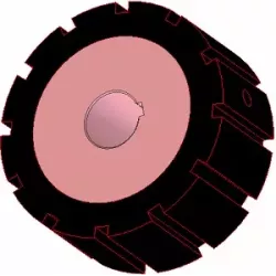 Rodillo n.º 266 – rodillo motriz de acero y goma Ø170 mm para máquinas AVR | OEM AVR 742.20.80 | fabricante KiJ