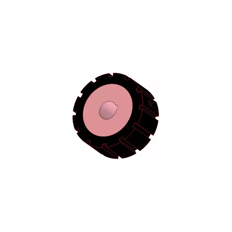 Rodillo n.º 266 – rodillo motriz de acero y goma Ø170 mm para máquinas AVR | OEM AVR 742.20.80 | fabricante KiJ