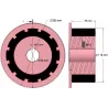 Rodillo n.º 267 – rodillo motriz de acero y goma Ø170 mm para máquinas AVR | OEM AVR 742.20.70 | fabricante KiJ