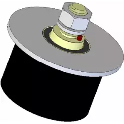 Rodillo n.º 269 – rodillo de apoyo de acero y goma Ø95 mm para máquinas AVR | OEM AVR 02.16.20 | fabricante KiJ