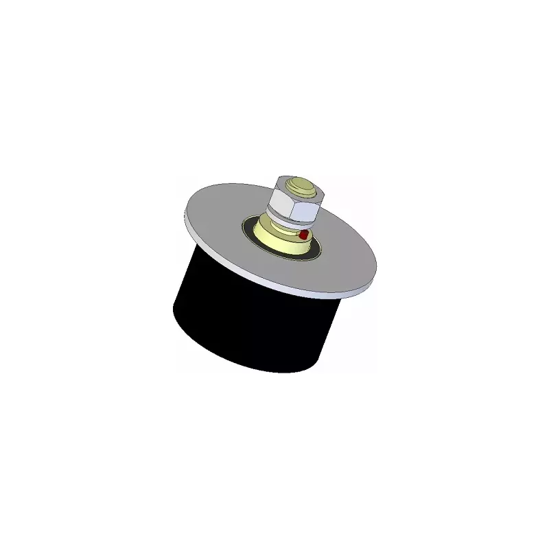 Rodillo n.º 269 – rodillo de apoyo de acero y goma Ø95 mm para máquinas AVR | OEM AVR 02.16.20 | fabricante KiJ