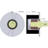 Rodillo n.º 269 – rodillo de apoyo de acero y goma Ø95 mm para máquinas AVR | OEM AVR 02.16.20 | fabricante KiJ