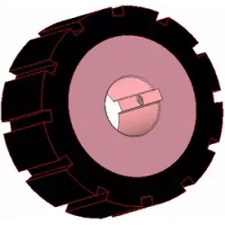 Rodillo n.º 271 – rodillo motriz de acero y goma Ø170 mm para máquinas AVR | OEM AVR 742.20.85 | fabricante KiJ