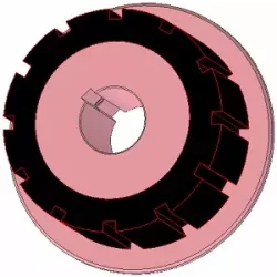 Rodillo n.º 272 – rodillo motriz de acero y goma Ø170 mm para máquinas AVR | OEM AVR 742.20.75 | fabricante KiJ