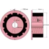 Rodillo n.º 272 – rodillo motriz de acero y goma Ø170 mm para máquinas AVR | OEM AVR 742.20.75 | fabricante KiJ