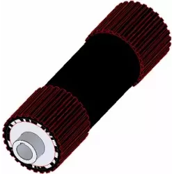 Rodillo n.º 273 – eje de apoyo de acero y goma Ø192 mm para máquinas Grimme | OEM Grimme 076.00859 | fabricante KiJ