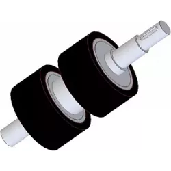 Rodillo n.º 278 – rodillo motriz de acero y goma para máquinas Ploeger | OEM Ploeger 161.545.01 | fabricante KiJ