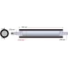 Rodillo n.º 282 – rodillo rascador de acero y goma Ø100 mm para máquinas AVR | OEM AVR 282.16.20 | fabricante KiJ
