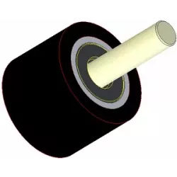 Rodillo n.º 284 – rodillo de apoyo de acero y goma Ø80 mm para máquinas Dewulf | OEM Dewulf 2660005C | fabricante KiJ