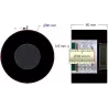 Rodillo n.º 296 – rodillo de apoyo de acero y goma Ø90 mm para máquinas Holaras | fabricante KiJ