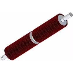 Rodillo n.º 301 – eje motriz de acero y goma Ø122 mm | OEM 187.235.00 | fabricante KiJ